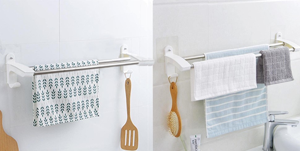 are adhesive towel hangers safe
