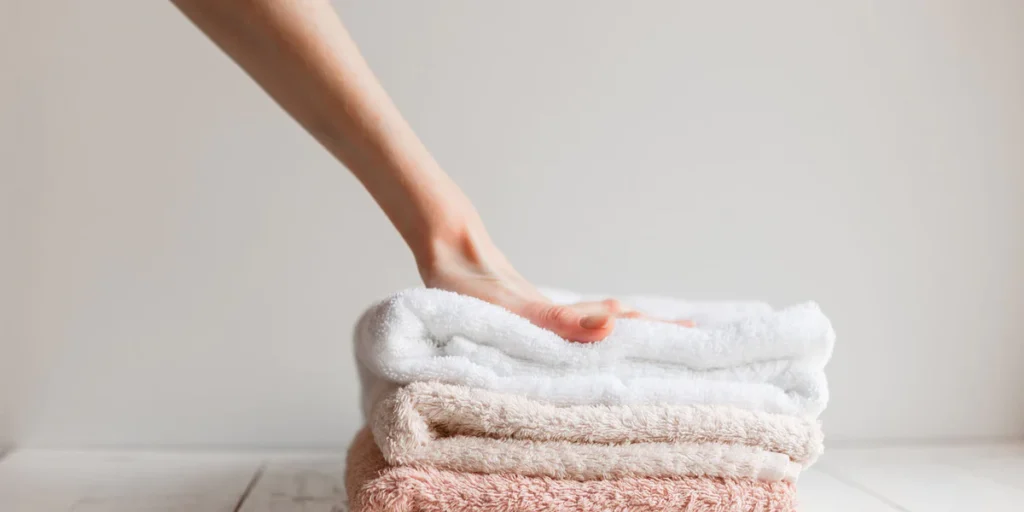 Why domy towels look dirty after washing
